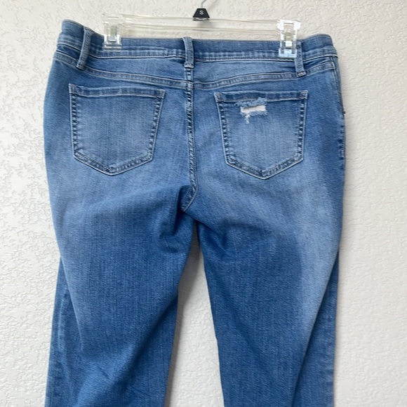 Liz Lange Maternity Denim Jeans Distressed Blue size Medium - Picture 8 of 10